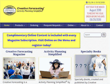 Tablet Screenshot of creativeforecasting.com